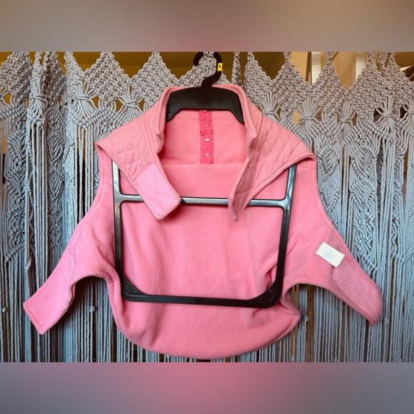 Pet (Dog) Tommy Bahama Pink Quilted Fleece Jacket - Picture 7 of 8